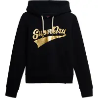 Superdry Femme Sweat à Capuche Super Athletics Noir Taille: 44