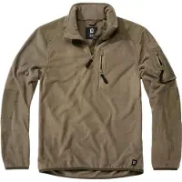 Brandit Pull-over 'Troyer Ripstop' olive / noir