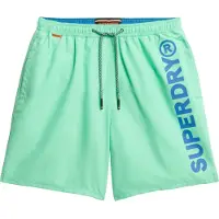 Superdry Shorts de bain bleu roi / menthe / orange / noir