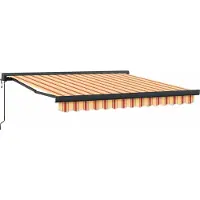 vidaXL Store extensible jaune et orange 350 x 250 x 165 cm