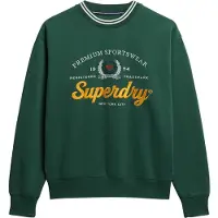 Superdry Femme Sweat ras du cou Ample Country Club Gris Taille: 38