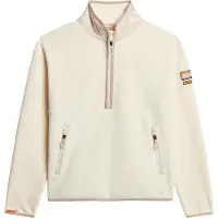 Superdry Active Half Zip Sweatshirt Beige S Femme