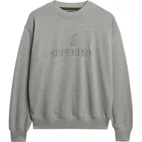 Superdry Femme Sweat ras du cou Décontracté British Design Grey Taille: 42