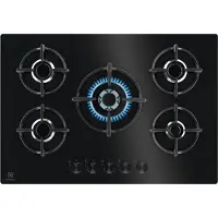 Electrolux Table de cuisson gaz 75cm 5 feux noir - - EGG75372K -