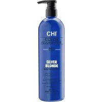 CHI Color Illuminate Silver Blonde Blue Shampooing teinté pour cheveux blonds platine et gris 739 ml