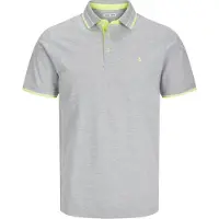 Jack & Jones Essential Paulos Plus Size Short Sleeve Polo Gris 3XL Homme