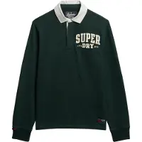 Superdry Vintage Athletic Rugby Long Sleeve Polo Vert XL Homme
