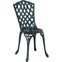 vidaXL Ensemble de jardin Bistro 3 pcs vert aluminium