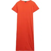 Superdry Femme Robe T-shirt Mi-longue Orange Taille: 36