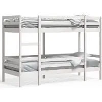 vidaXL Lit superposé blanc 90x190 cm pin massif