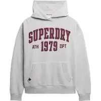 Superdry Sweat-shirt 'Athletic Essentials' gris chiné / lie de vin