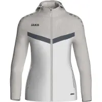 Jako Veste à capuche Iconic Femme - Blanc / Soft Grey