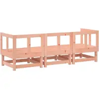 vidaXL Salon de jardin 3 pcs bois massif douglas
