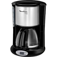 Moulinex Cafetière programmable 15 tasses 1000w noir/inox - - FG362810 - subito