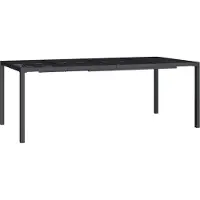 vidaXL Table de jardin anthracite 200x100x72 cm Acier