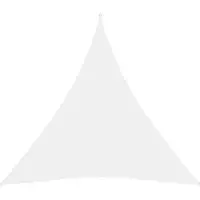 vidaXL Voile de parasol tissu oxford triangulaire 5x5x5 m blanc