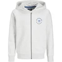 Jack & Jones Simon Full Zip Sweatshirt Blanc 14 Years Garçon