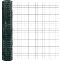 vidaXL Clôture européenne avec pointes, 10 x 1,6 m, acier revêtu de PVC, couleur verte