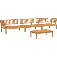 vidaXL Ensemble de 4 canapés de jardin en palettes en bois massif d'acacia