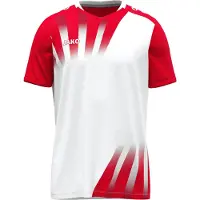Jako Maillot Enfants Vintage KA - 4245, Couleur:blanc/rouge, Taille:128