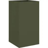 vidaXL Jardinière vert olive 42x38x75 cm acier