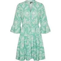 Vero Moda Zera Long Sleeve Short Dress Vert M Femme