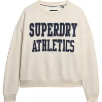 Superdry Sweat-shirt 'Athletic Essentials' noir / blanc cassé