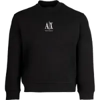 Armani Exchange Sweat-shirt 'Felpa' noir / blanc