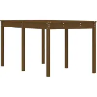 vidaXL Table de jardin marron miel 203,5x100x76 cm pin massif
