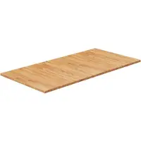 vidaXL Plan de toilette brun clair 100x50x1,5 cm Bois massif traité