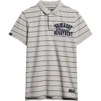Superdry Vintage Athletic Short Sleeve Polo Gris M Homme