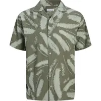 Jack & Jones Alberto Seersucker Resort Short Sleeve Shirt Vert 2XL Homme
