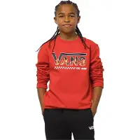 Vans Digi Flames Boy Sweater Rouge S Garçon