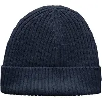 Lacoste Bonnet Knitted Laine Navy Bleu Bleu foncé