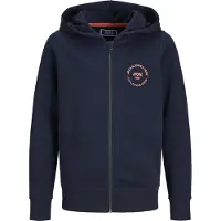 Jack & Jones Simon Full Zip Sweatshirt Bleu 10 Years Garçon