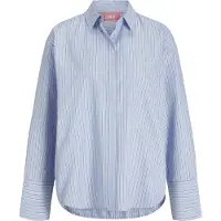 JJXX Caro Poplin Relaxed Jjxx Long Sleeve Shirt Bleu M Femme