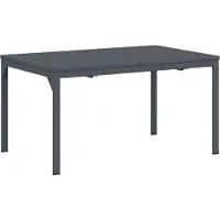 vidaXL Table de salle à manger d'extérieur pliable, anthracite, 210 x 90 x 73 cm, acier