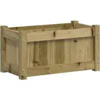 vidaXL Jardinière 60x31x31 cm bois de pin imprégné
