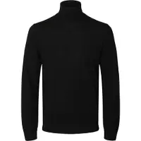 Selected 100 % Laine Mérinos Col Roulé Homme Le noir M