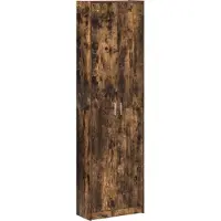 vidaXL Armoire Chêne fumé 55 x 25 x 189 cm Bois composite