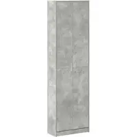 vidaXL Armoire gris béton 55 x 25 x 189 cm en aggloméré