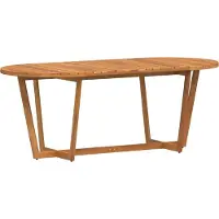 vidaXL Ensemble de jardin à manger 7 pièces en bois massif d'acacia