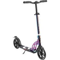 Globber SIX DEGREES Aluminium Scooter avec mécanisme de pliage et béquille, 205 mm, hauteur réglable, GS-approuvé, néochrome, VAINQUEUR DU TEST