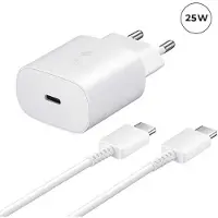 Autre Chargeur Rapide 25W USB-C + Câble USB-C vers USB-C pour Samsung Galaxy A15 5G 6.5" Couleur Blanc - Yuan Yuan -
