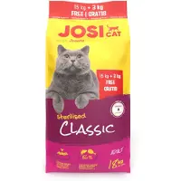 Josera JosiCat Classic Sterilised croquettes pour chats stérilisés 15kg + 3kg gratuit