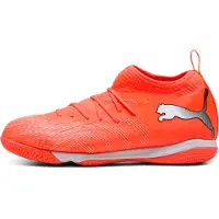 Puma Chaussure de sport 'Future 9 Match' rouge néon / noir / argent