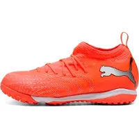 Puma Chaussure de sport 'Future 9 Match' rouge néon / noir / argent