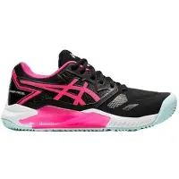 Asics Chaussures: Asics Gel-Challenger 13 Padel Noir Rose Femme 1042a205 001-Taille-41.5