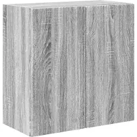 vidaXL Meuble mural pour télévision, 59,5 x 31 x 60 cm, imitation bois Sonoma gris