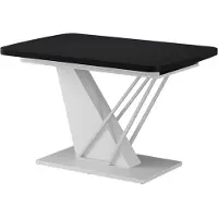Vicco Table de salle à manger Fenaro Noir/Blanc 120-160 x 80 cm extensible, Model 58020
